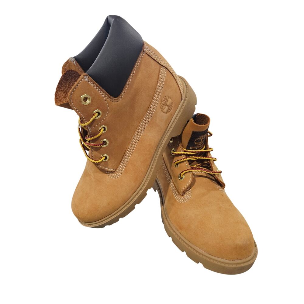 Timberland 6 Inch Boots Kids 1 Wheat Waterproof 10760 Nubuck